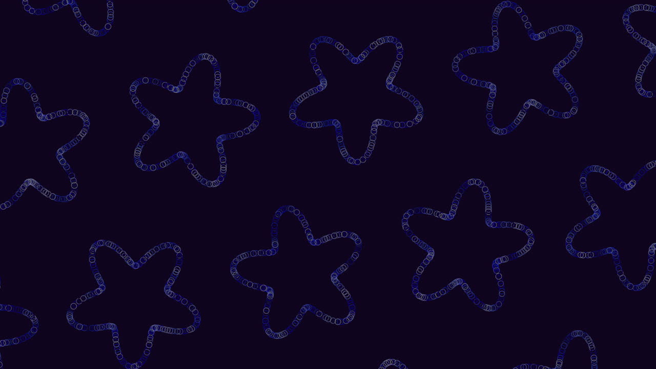 An artistic blue star pattern set against a black backdrop, creating a simple and aesthetic visual