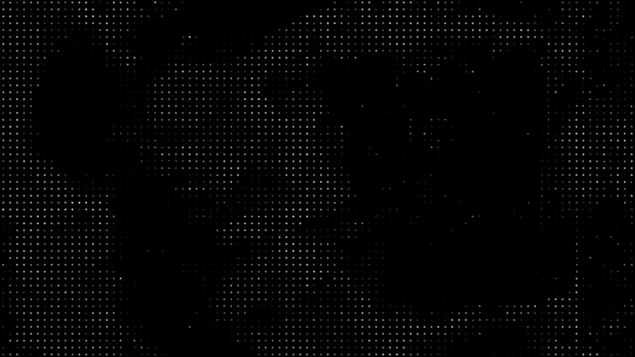 Dynamic Halftone Dot Pattern on Black Background