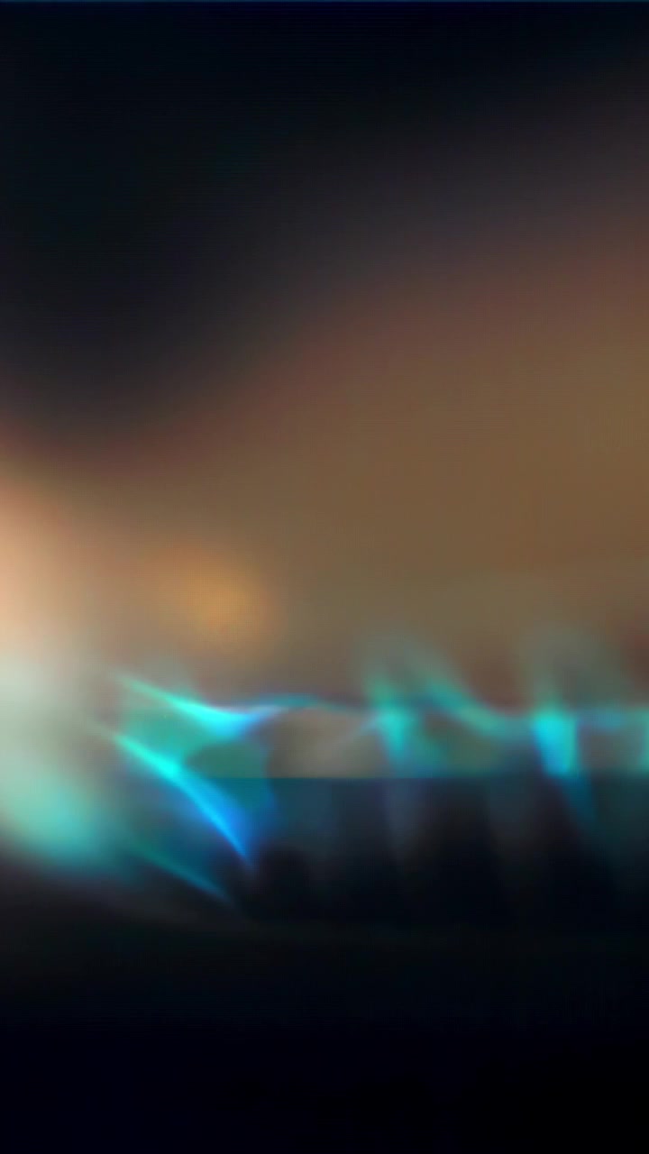 Effetti di luce dinamici blu e verdi con bagliore dell'obiettivo