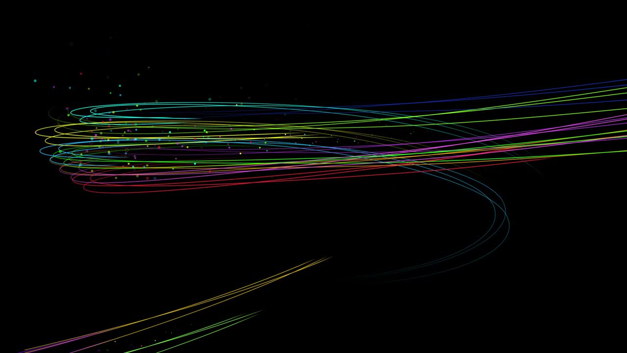 Sfondo astratto con linee curve, onde artistiche e flusso colorato