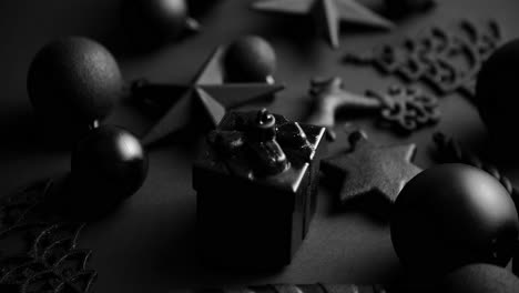 Christmas-minimalistic-and-simple-composition-in-mat-black-color