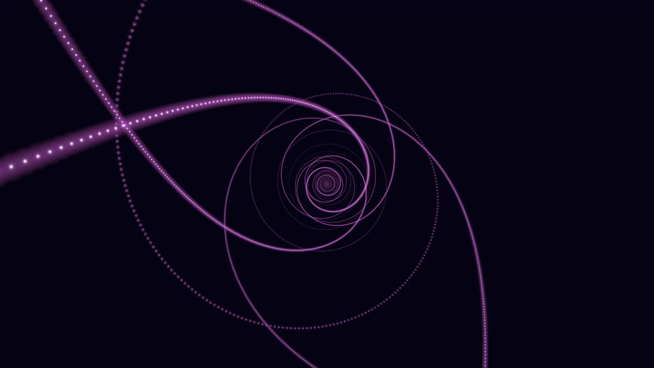 An abstract image of a purple spiral with lines swirling in a clockwise motion, leading to a dark circular center, creating a visually captivating and mesmerizing effect