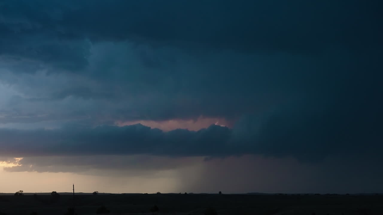 Extreme Weather Lightning Strikes Under Powerful Thunderstorm Cloud Layers