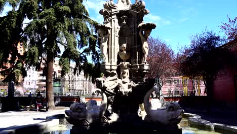 glory fountain.	shooting in the movement.