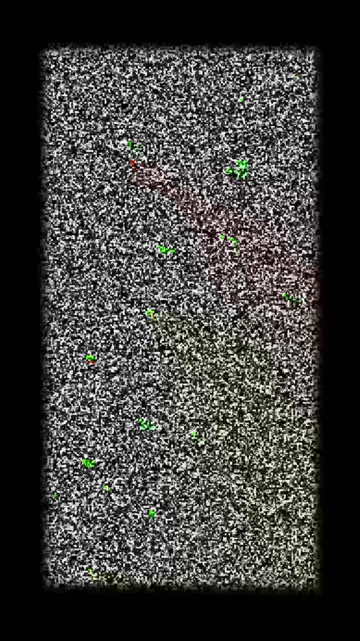 Abstract Digital Static Noise Flickering on Screen