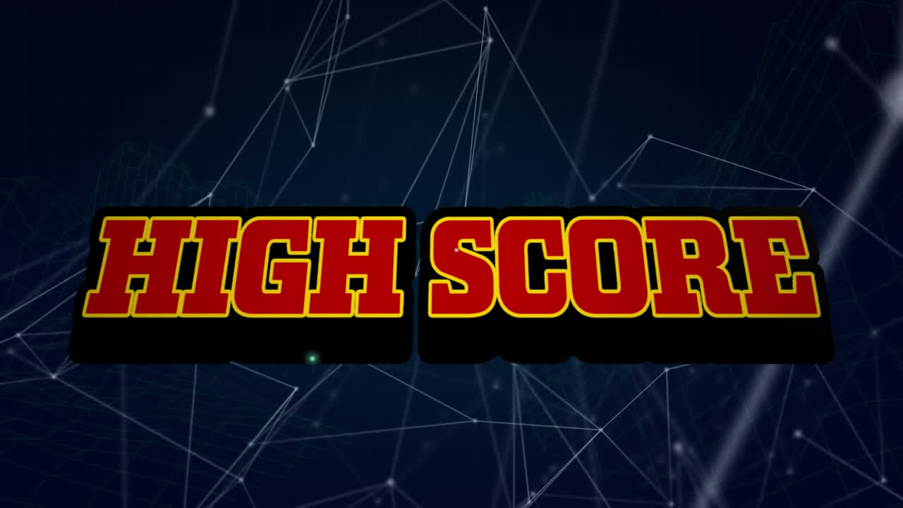 animación de la red de conexiones a través de la puntuación alta