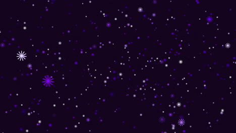 Purple-background-with-snowflake-pattern-of-white-dots