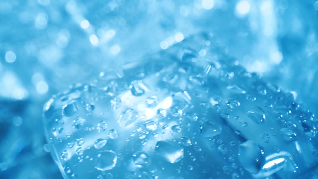 얼음 조각 근접 촬영, 추상적인 배경입니다.