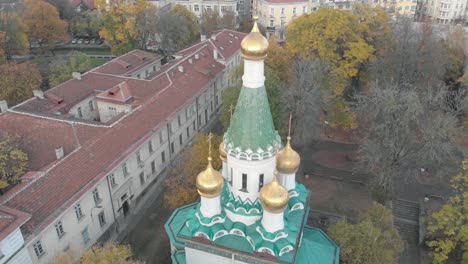 church in sofia, bulgaria - aerial view