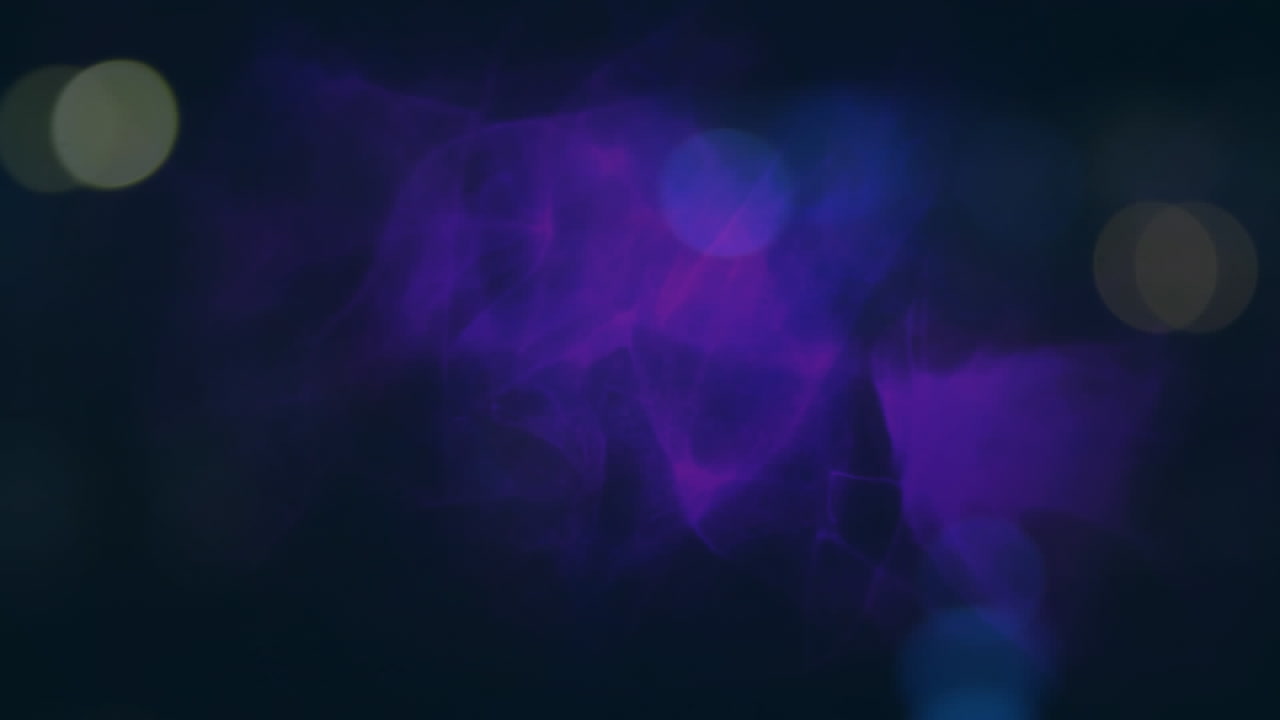 animación de formas sobre el paisaje urbano por la noche