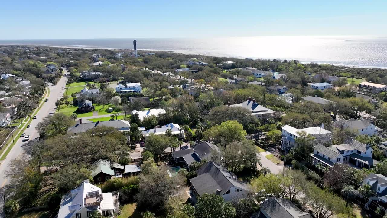 antena de empuje lento isla de sullivan sc, carolina del sur cerca de charleston sc, carolina del sur