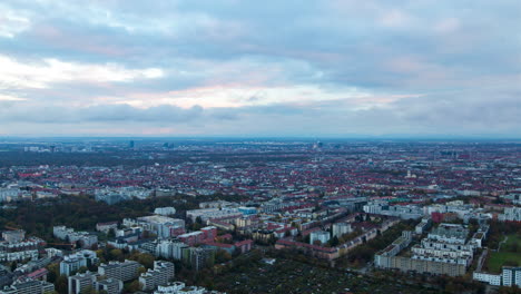 munich aerial timelapse panorama