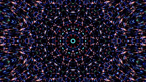 líneas coloridas ondas brillantes forma fondo caleidoscopio resumen