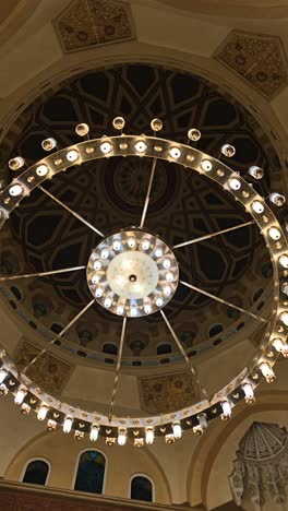 An-inside-view-of-Sheikh-Rashid-Bin-Maktoum-Bin-Rashid-Mosque,-located-in-Al-Warqa-1-in-Dubai,-United-Arab-Emirates