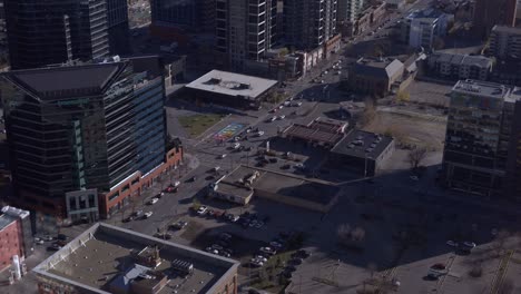 calgary street downtown traffic parking