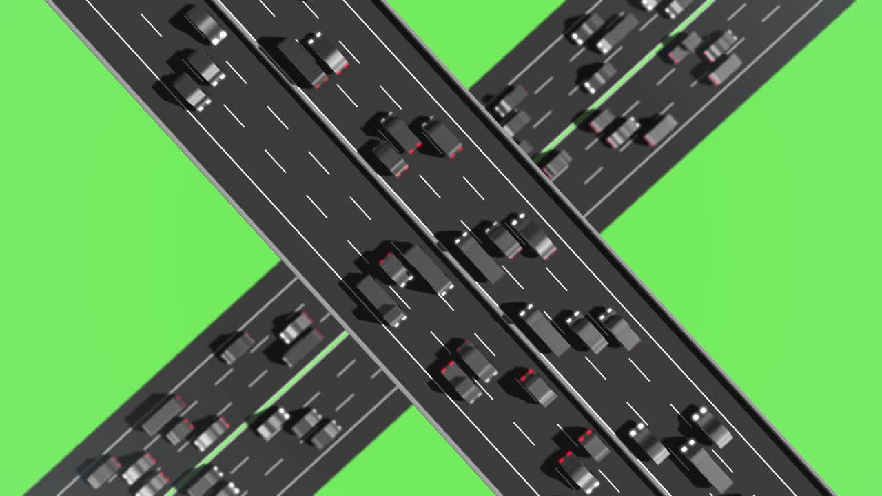 무거운 교통 다리 루핑