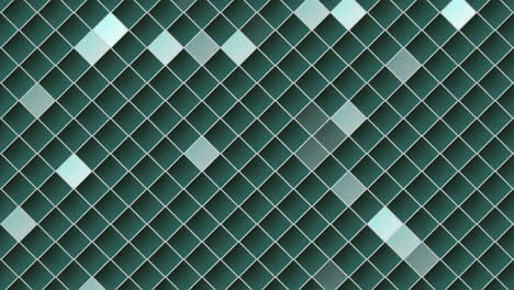 symmetrical green diamond grid pattern