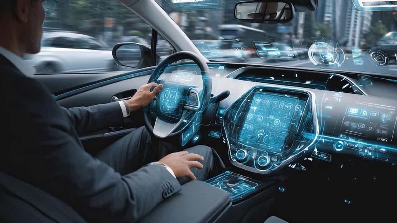 La tecnologia futuristica del pannello di controllo migliora l'esperienza di guida
