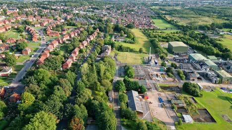 aerial video footage of the famous dewsbury moore estate in the united kingdom-2