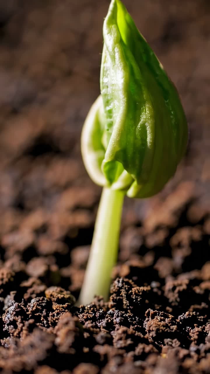 brote que emerge del suelo