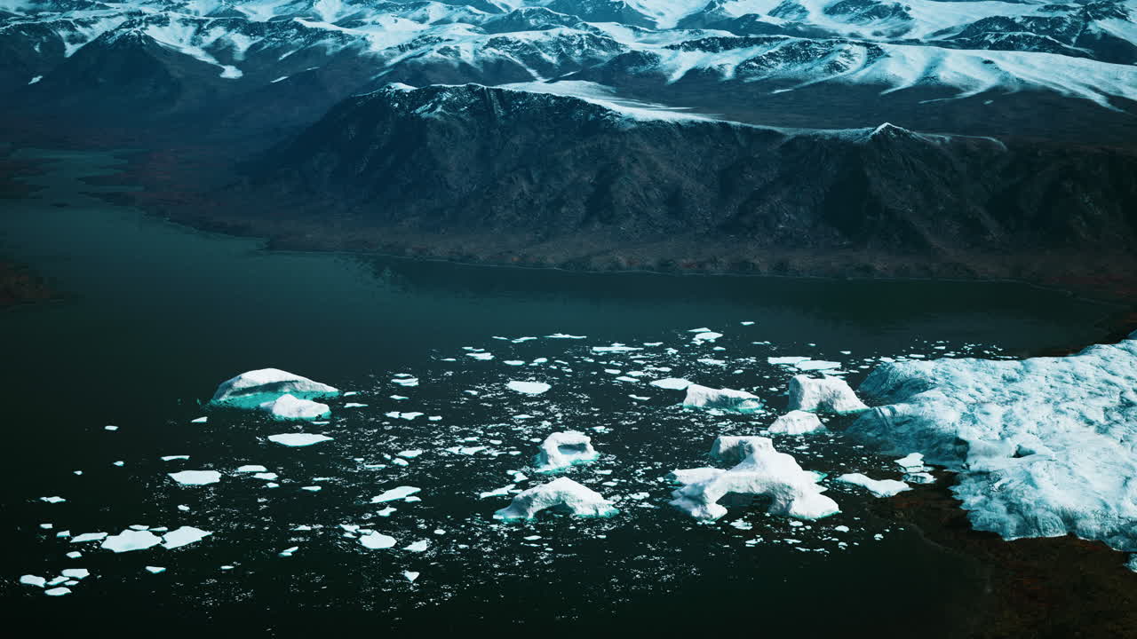 알래스카 의 큰 빙하 의 파노라마 뷰