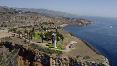 This-is-drone-footage-taken-of-a-lighthouse-on-a-cliff-in-California