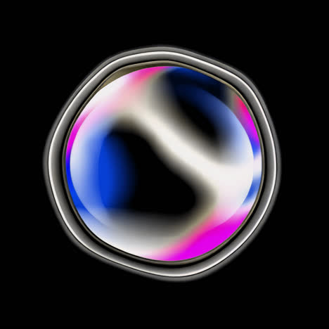 abstract vibrant fluid shape design animation isolated asset, transparent 4k video, alpha channel