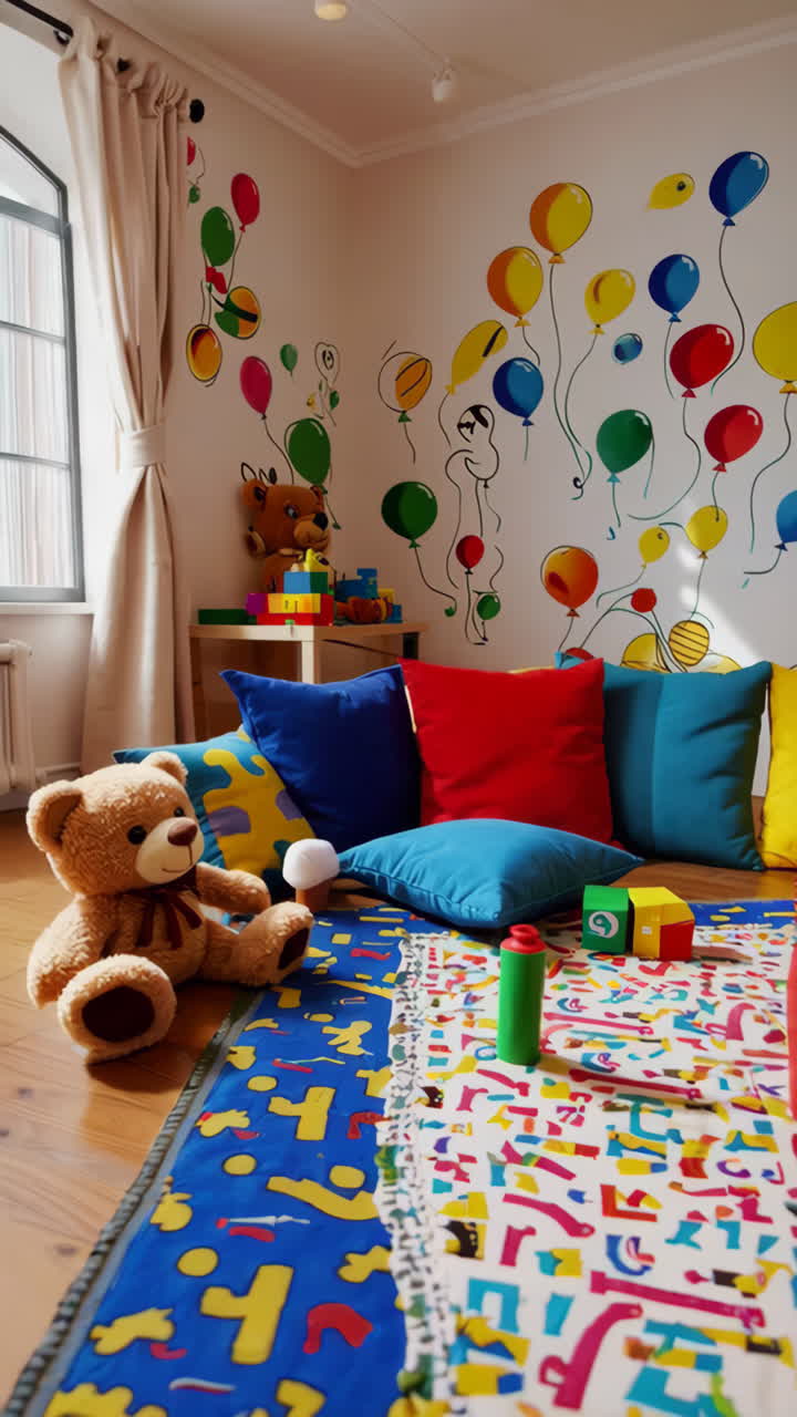 Sala giochi colorata per bambini
