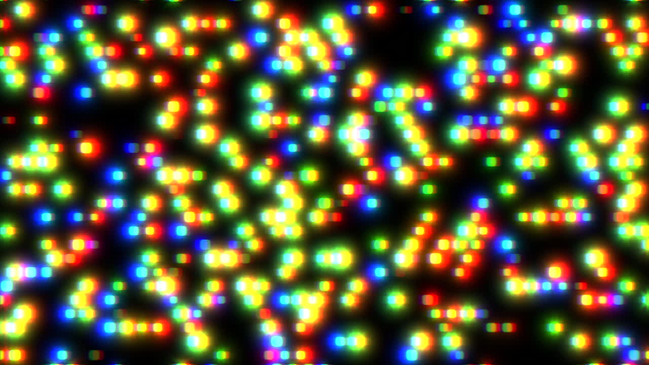 Collage vivace di punti multicolori a motivo circolare