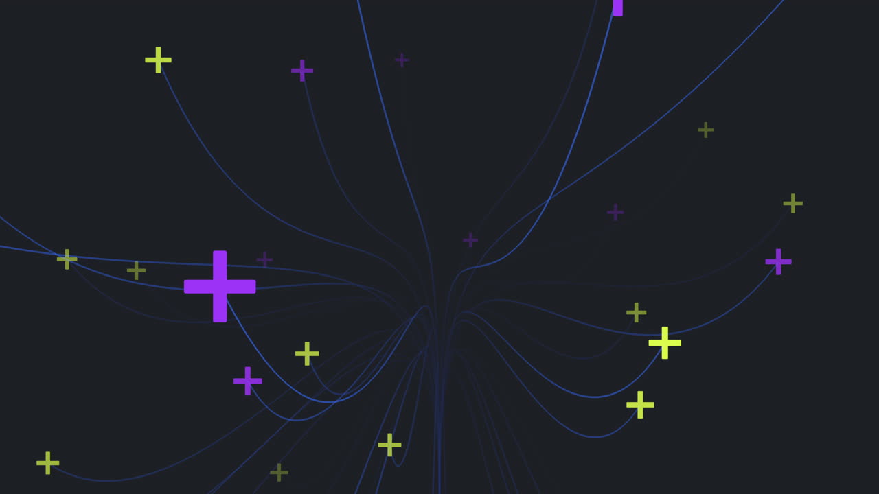 복잡한 네트워크 패턴을 형성하는 생동감 넘치는 교차선