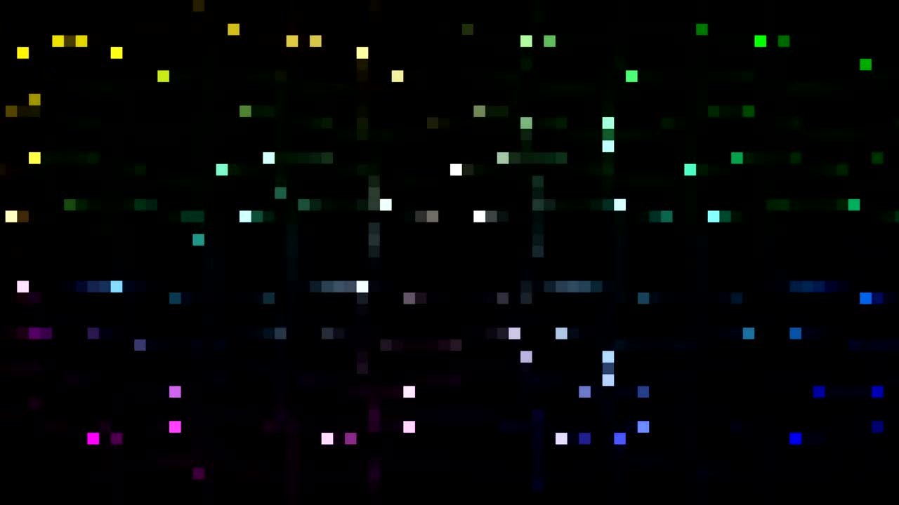 fondo techno abstracto con puntos multicolores brillantes