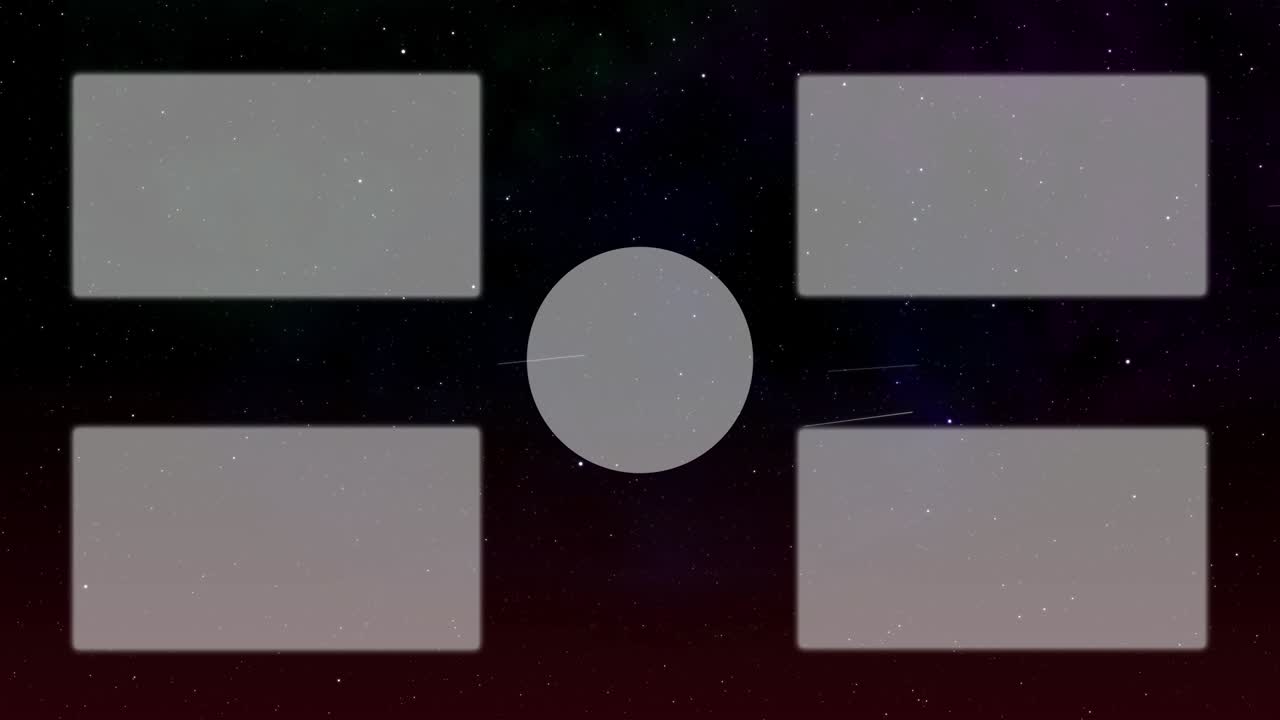 Space galaxy end card ending screen motion graphics