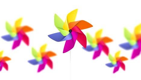 abstract toy color pinwheel background loop animation