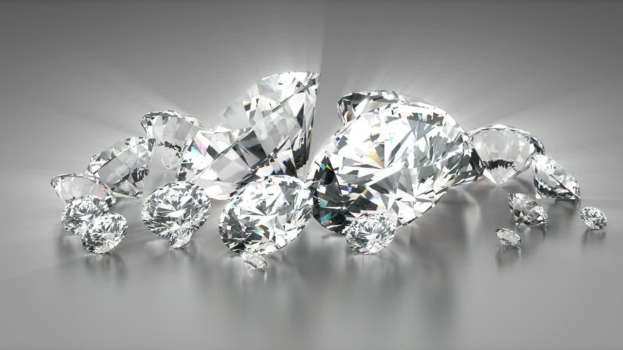 회색에 반이는 다이아몬드