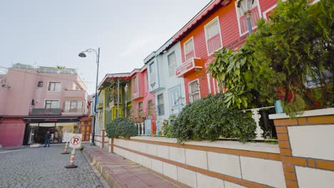 colorful houses in a european town