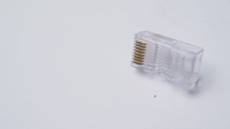 line-of-plastic-connectors-on-white-background-macro-view