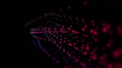 neon red spiral dots