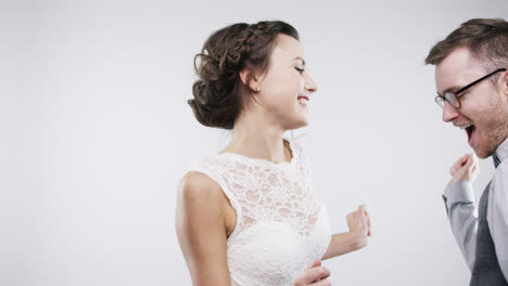Geek-dancing-with-pretty-bride-slow-motion-wedding-photo-booth-series