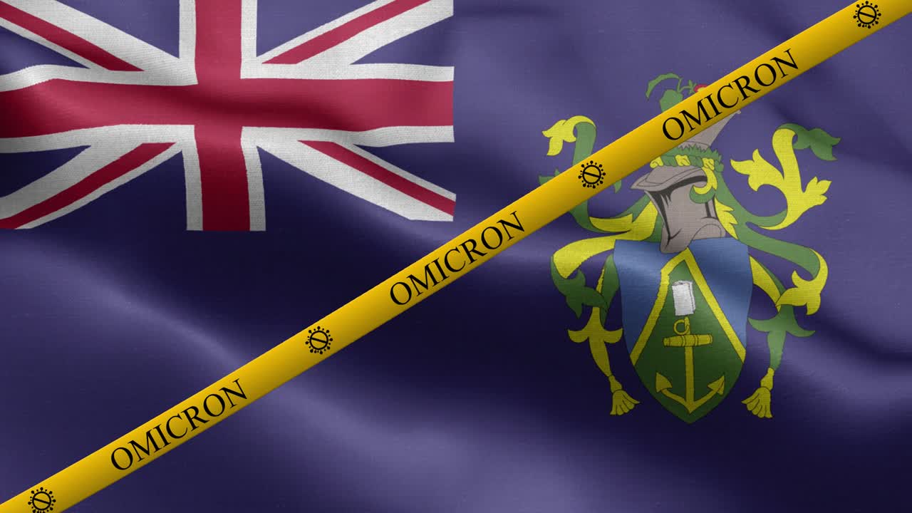 오미크론 변종과 피트케인 섬의 금지 줄무 - 피트케이른 섬의 발