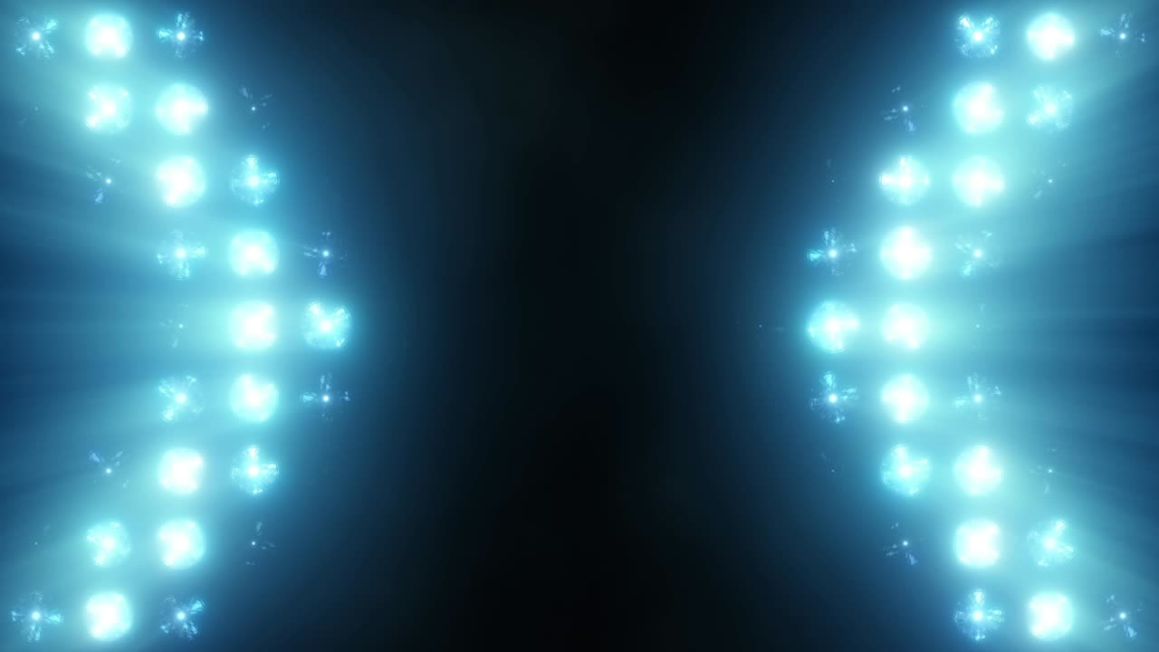 벽에 밝은 플래드라이트 플래시 vj 무대