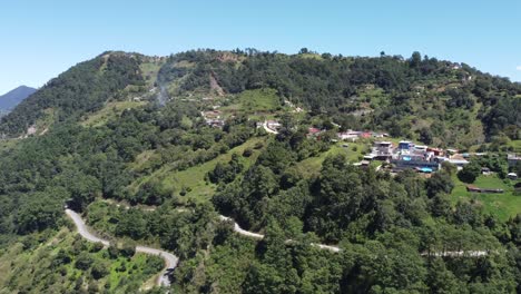 Cliff-landscape-at-Zacatlan-de-las-manzanas,-Puebla,-Mexico,-Aerial-View