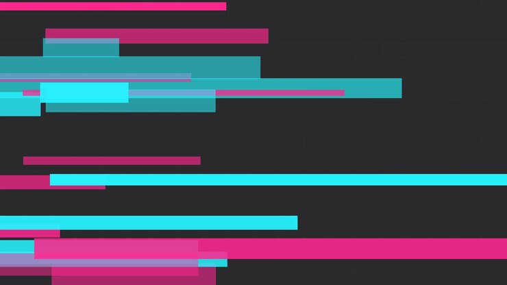 Abstract Motion Graphics Featuring Dynamic Lines and Waveforms