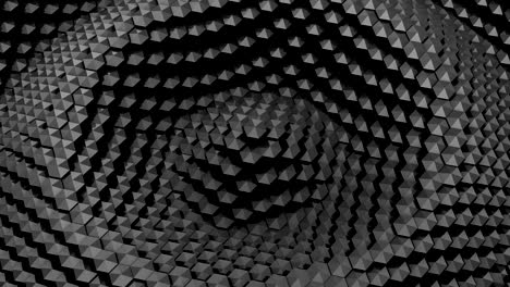 hexagons formed a wave