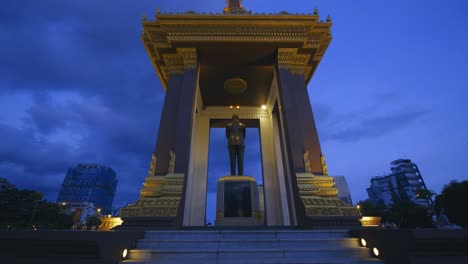 Statue of His Majesty Preah Bat Samdech Southeast Asia Phnom Penh, Cambodia