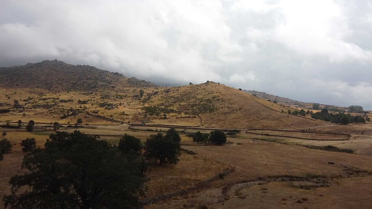 volo sopra i campi di castiglia in spagna