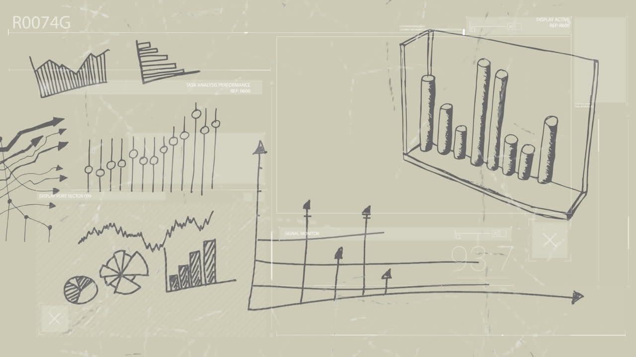 animación de las estadísticas y el procesamiento de datos financieros en la red
