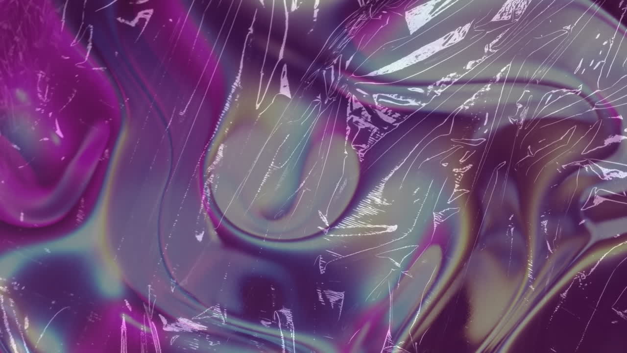 animación de la luz en una película clara que se mueve sobre formas orgánicas púrpuras y blancas