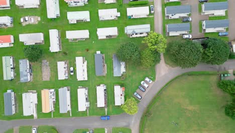 Aerial-drone-footage-of-the-seaside-town-of-Skegness,-on-the-Lincolnshire-coast