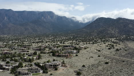 real estate houses in land of enchantment of new mexico, usa - aerial