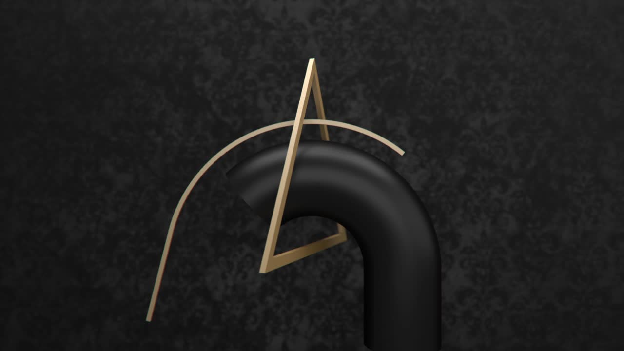 3d 추상 장면 루프 애니메이션